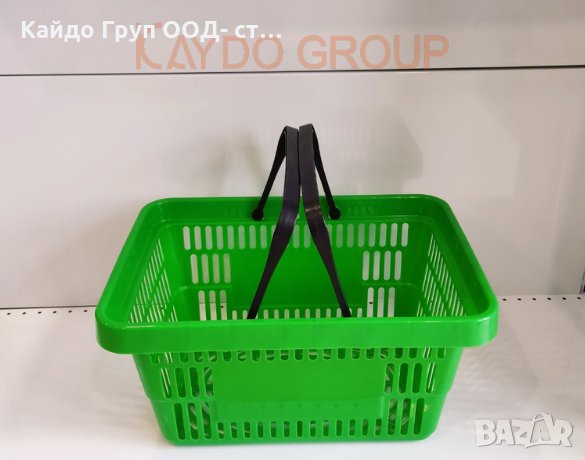 Светло зелена кошница за пазаруване 22л, търговско оборудване!, снимка 2 - Оборудване за магазин - 35966562
