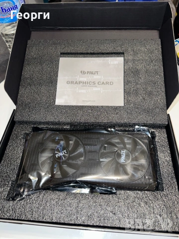 Видео карта Palit RTX 3060 Ti Dual OC 8GB, снимка 3 - Видеокарти - 53022931