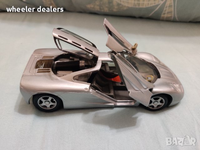 Метална количка Mclaren F1 Maisto Supercar collection 1/24, снимка 9 - Колекции - 40626653