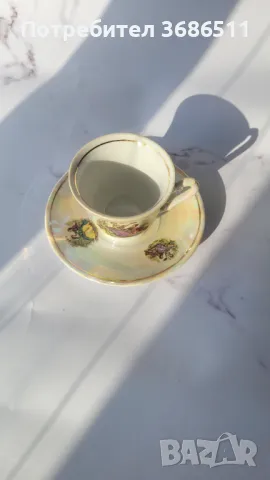 Стар порцеланов сервиз със седефено покритие, снимка 6 - Сервизи - 48556635