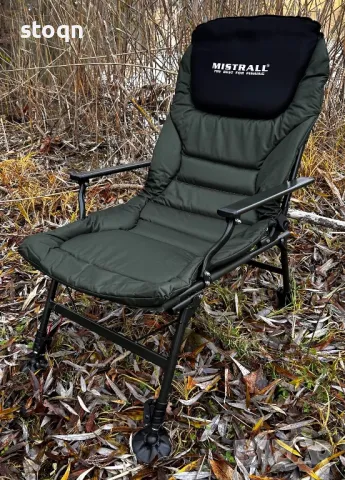 Шаранджийски стол с допълнение за крака , снимка 3 - Къмпинг мебели - 50209277