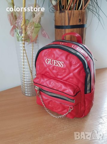 Дамска червена раница Guess  кодSG- IM99, снимка 3 - Раници - 39345079