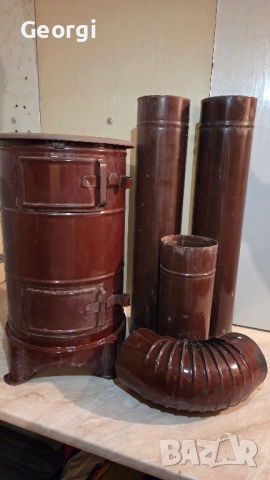 Печка на дърва с кюнци - добро състояние, снимка 7 - Отоплителни печки - 52897894