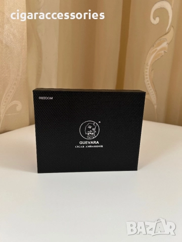 Подаръчен комплект Guevara – аксесоари за пури (запалка + ножица), снимка 6 - Запалки - 52917805