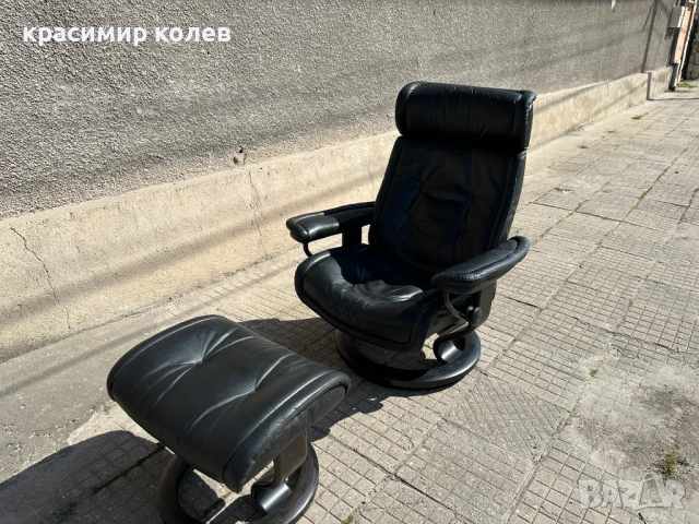 норвежки релайнер стол "EKORNES Stressless", снимка 2 - Столове - 53780959