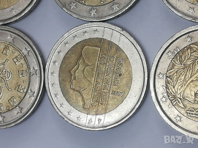 лот от 15 монети от 2 евро различни държави, снимка 7 - Нумизматика и бонистика - 47791967