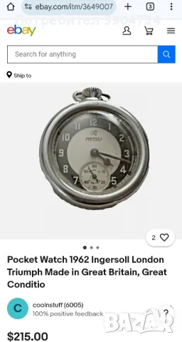 Ingersoll Triumph , снимка 3 - Джобни - 50251078