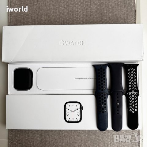 Apple Watch S7 ❗️45mm❗️ Лизинг от 22лв/м / ❗️Midnight / iwatch / black черен❗️