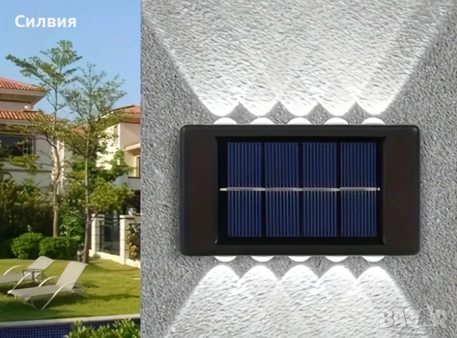 Слънчеви стенни лампи, снимка 2 - Соларни лампи - 52427784