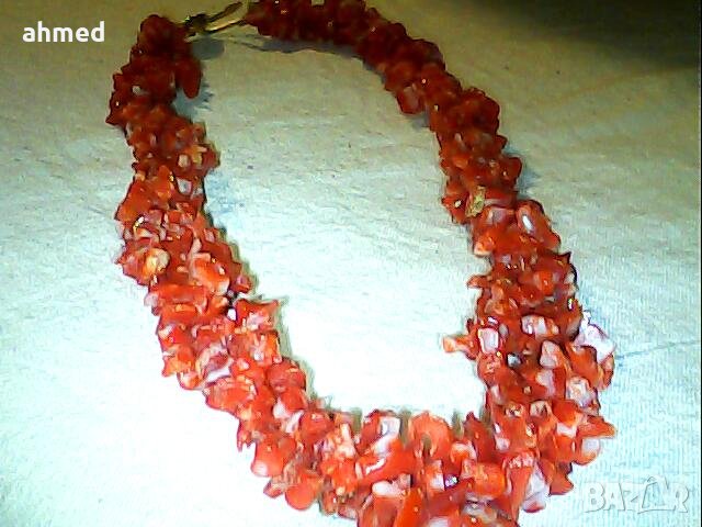 красиво естествно корално колие, снимка 3 - Антикварни и старинни предмети - 40675091