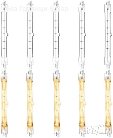 Нови R7S 118mm 500W халогенни крушки 10 броя топла светлина 2800K осветление дом 