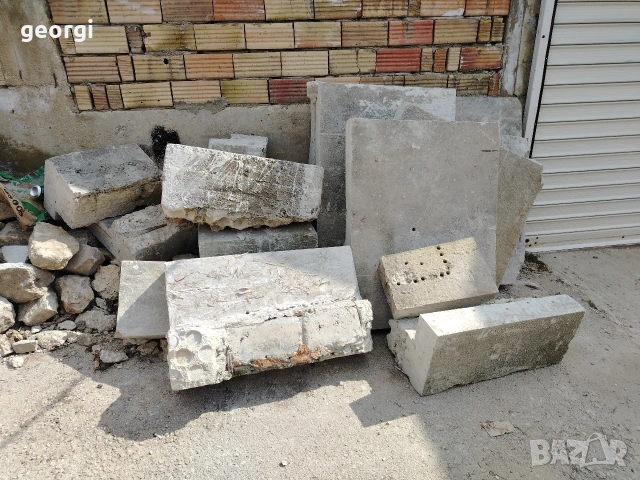 подарявам бетонни плочи и камъни , снимка 2 - Строителни материали - 53857054