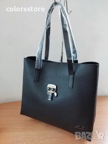 Черна чанта Karl Lagerfeld/SG153x, снимка 3 - Чанти - 51703042