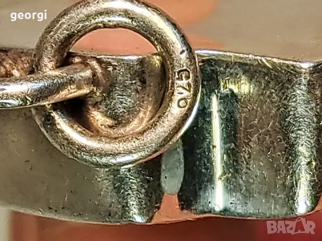 голям сребърен кръст с естествен кехлибар , снимка 6 - Колиета, медальони, синджири - 50215116