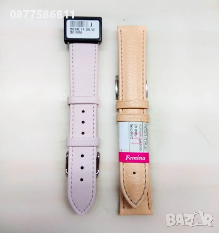 НОВА ЛУКСОЗНА РОЗОВА КАИШКА ЗА ЧАСОВНИК ЕСТЕСТВЕНА КОЖА. РОЗОВИ КАИШКИ ЗА ЧАСОВНИЦИ ROZOVA KAISHKA, снимка 9 - Каишки за часовници - 51612121