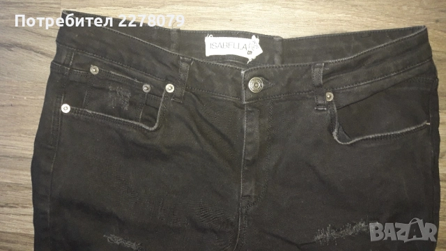 Дамски черни дънки, снимка 5 - Дънки - 51623893
