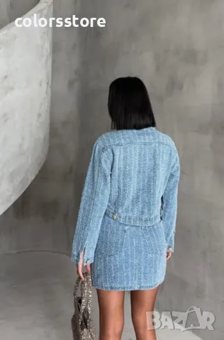 Дамски дънков сет с пола Light, снимка 2 - Комплекти - 49252121