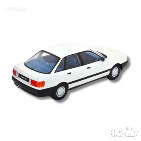 Метална кола Audi 80 B3 / Ауди, 1989, мащаб 1:18, бял цвят, T9-1800340, снимка 2 - Колекции - 47762829