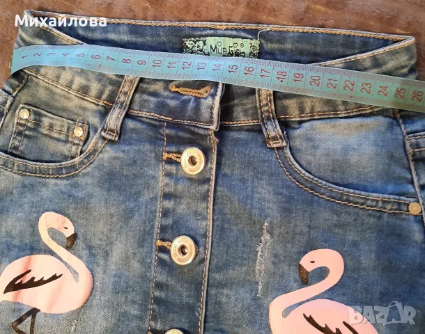 Детска дънкова пола , снимка 4 - Детски рокли и поли - 49700538