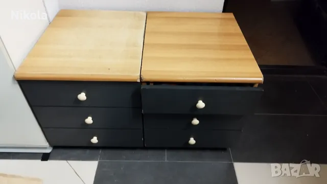 Шкафче на колела - контейнер за бюро със заключване 47/41/51см