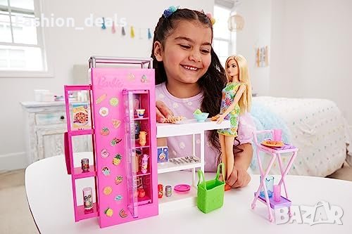 Нов Комплект за игра с кукла Barbie HJV38 куклена къща Детска играчка Барби, снимка 2 - Кукли - 41926813