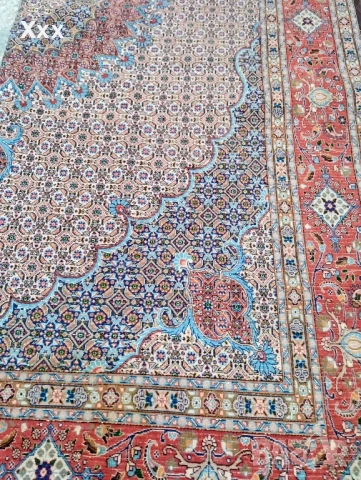 Ръчно тъкан вълнен персийски килим.Ирански.Антика за ценители., снимка 5 - Килими - 51007364