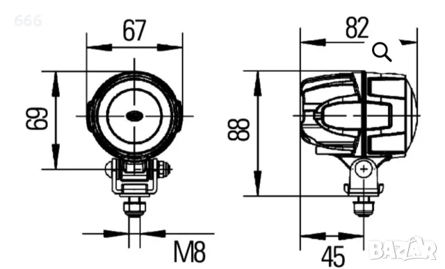 С Module 50 LED, HELLA 24/12/36/48V, снимка 5 - Друга електроника - 56008571