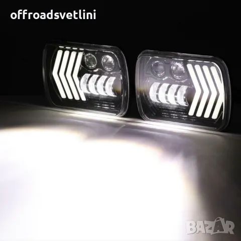 НОВИ Универсални LED Фарове за джип Jeep Cherokee XJ, Jeep Wrangler YJ, снимка 4 - Аксесоари и консумативи - 47849289