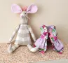 Мека текстилна играчка. Плъх+Роклята, снимка 2