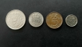 Монети. Холандия. Холандски 1, 10  , 25 цента и 1 гулдена.