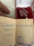 лот два ордена 9 септември 1ва и 3та степен с кутии и документ, снимка 5