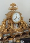 Много рядък Каминен бронзов часовник-Франция 19 век ,позлата, порцелан, 4 200 €, снимка 18
