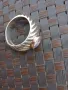 пръстен сребро и злато с аметист , снимка 4