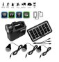 Соларна осветително-зарядна система GD Lite GD-8017 Music, фенер, соларен панел, 3xLED лампи, MP3, снимка 1
