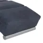 vidaXL Масажираща кушетка, сива, изкуствен велур, снимка 6