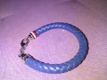 Tommy Hilfiger гривна естествена кожа нова синя оригинална, снимка 10