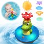 Нова Играчка за къпане на бебе деца Сладък крокодил Спринклер за вана
