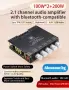 Нов XY-ST21PRO 2.1-канален усилвател клас D с Bluetooth 5.2 мощност 100W+100W+200W субуфер AUX USB, снимка 5
