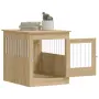 vidaXL Клетка за куче мебел, сонома дъб, 64,5x80x71см, инженерно дърво, снимка 5