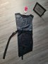НОВА жестока черна кожена нестандартна туника с джоб на намаление , снимка 1 - Туники - 41411183
