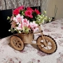 Декоративно колело триколка, велосипед с цветя за декорация, декор, украса за дома, снимка 11