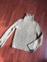 Дамски плетен бежов пуловер , снимка 1 - Блузи с дълъг ръкав и пуловери - 34798474