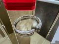 CARTIER Panthere de Cartier White Gold Diamonds Дамска Гривна, снимка 6