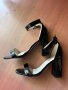 Обувки на ток черен лак, снимка 1 - Дамски елегантни обувки - 41993537