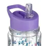 Детска бутилка за вода lila stitch с двойна стена и сламка_1241905, снимка 3