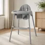 Детско столче за хранене, сиво, снимка 1