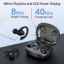 Безжични слушалки ANNILA, Bluetooth 5.3 с Hi-Fi стерео аудио, HD микрофон, Type-C, IP7 – черни M12, снимка 2