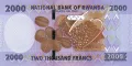 ❤️ ⭐ Руанда 2024 2000 франка UNC нова ⭐ ❤️, снимка 3
