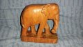 Дървено слонче, снимка 1 - Антикварни и старинни предмети - 41349620