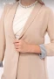 Дамско сако в цвят телесен, снимка 5